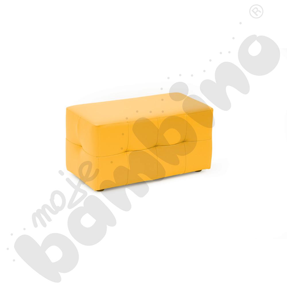 Puf tapicerowany, pomarańczowy