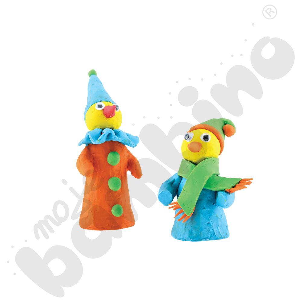 Plastelina pomarańczowa, 10 szt.