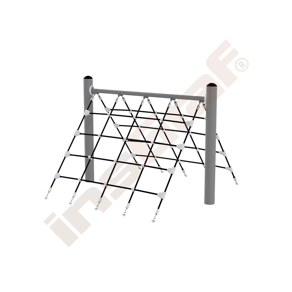 Kletternetz Zelt, schwarz-grau