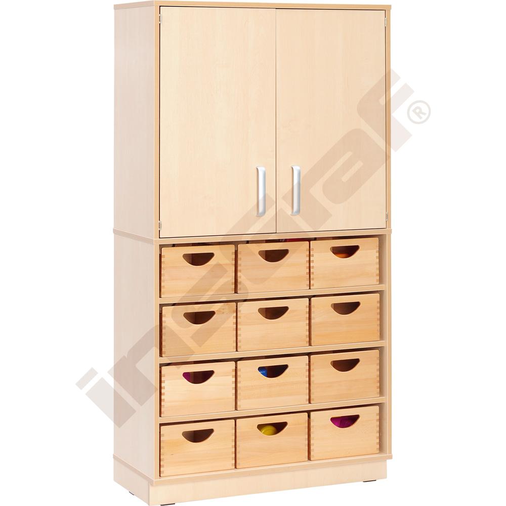 Dvířka ke skříňce  D, 1 pár , snížená hořlavost, bříza