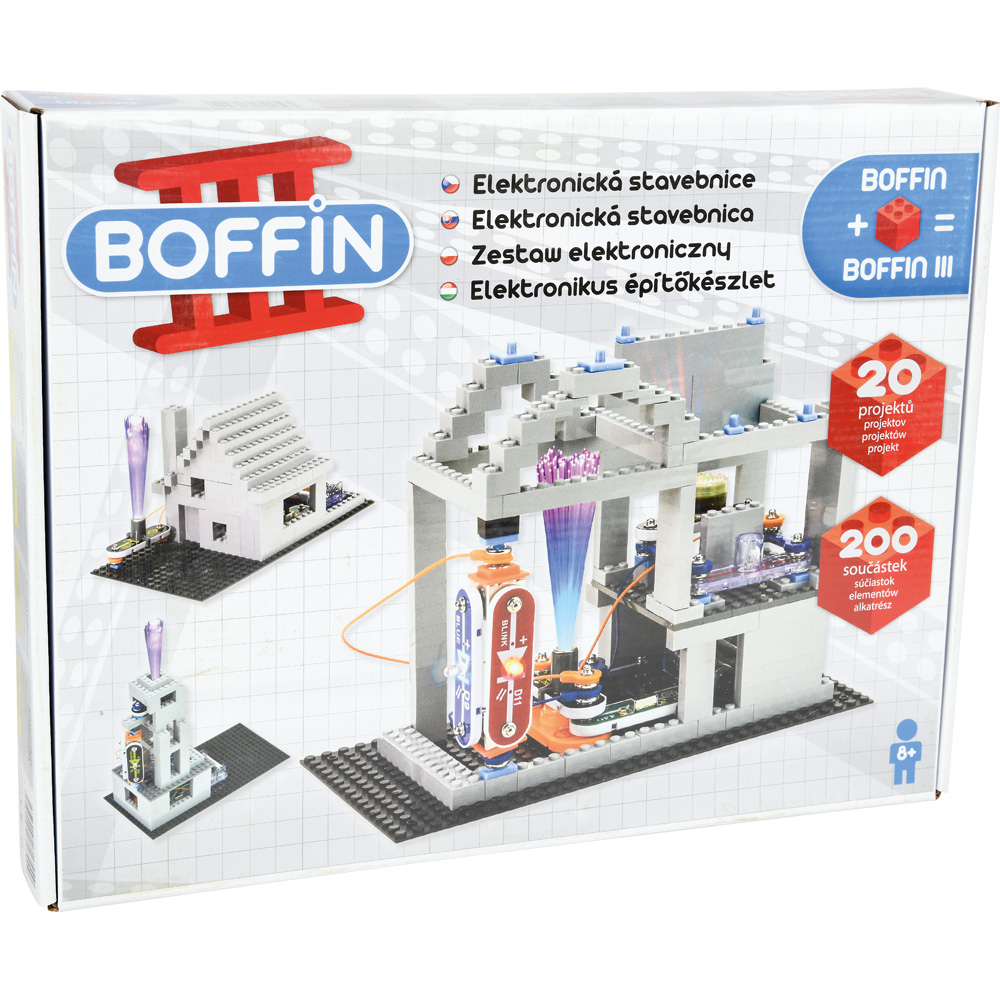 Elektronická stavebnica Boffin III kocky