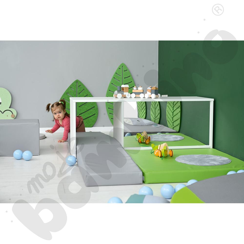 Quadro - kącik zabaw z lustrem, biały