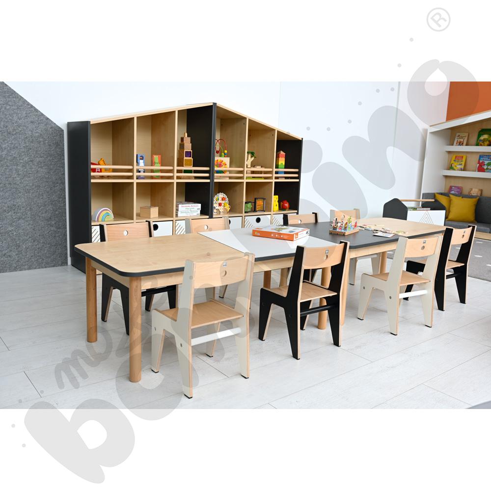 Blat stołu FLO szer. 131 cm biało-klonowy