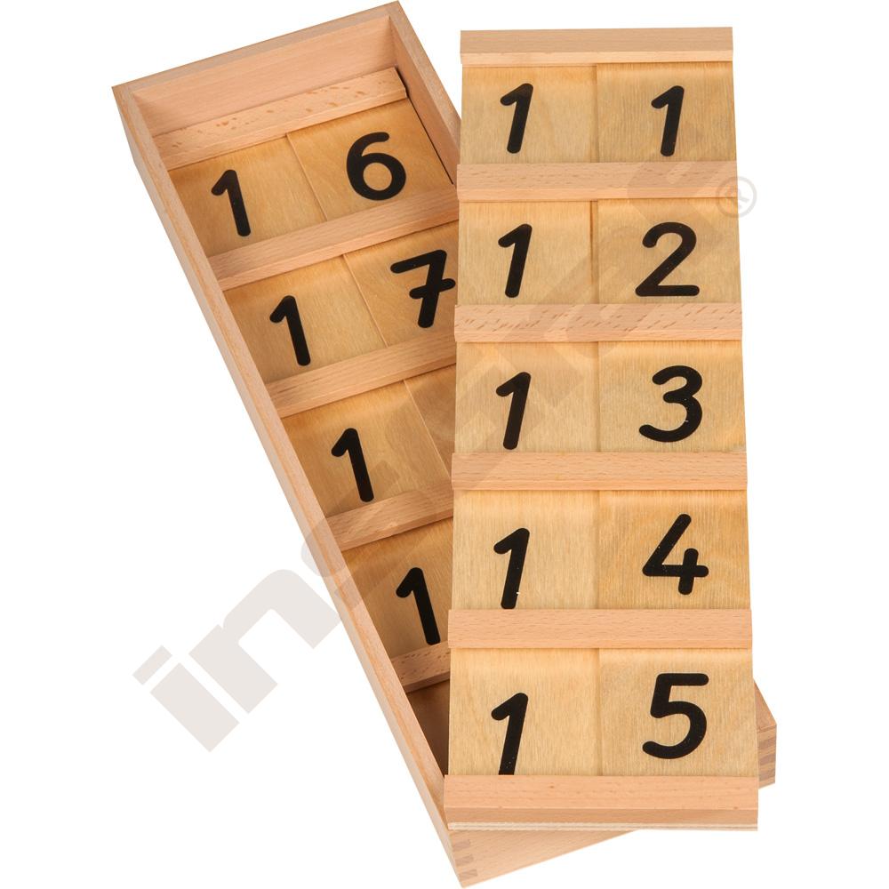 Sequinovy tabulky 11-19 Montessori 