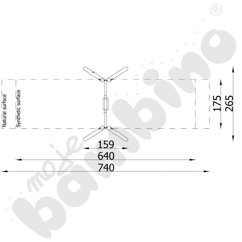 Robinio - stelaż do huśtawki pojedynczej