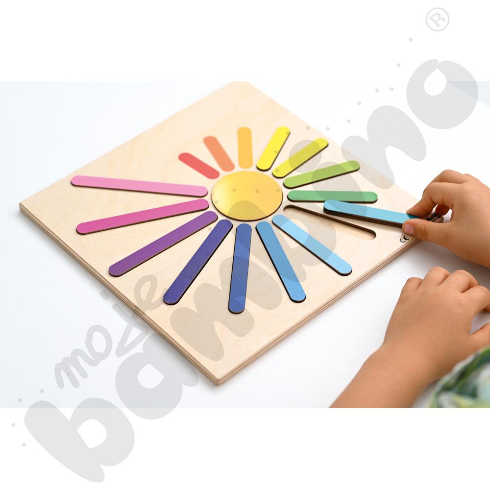 Tęczowe słoneczko - odkrywamy rozmiary