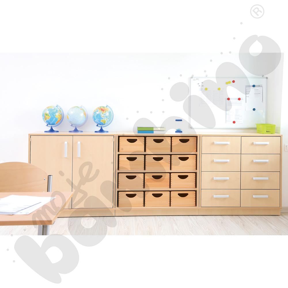 Szafka Flexi-TJ D z szufladami na cokole, klon