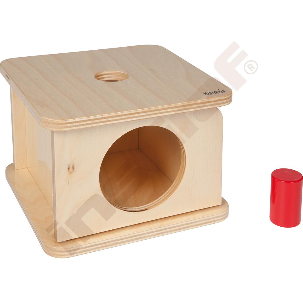 Dřevěná krabička s malým cylindrem