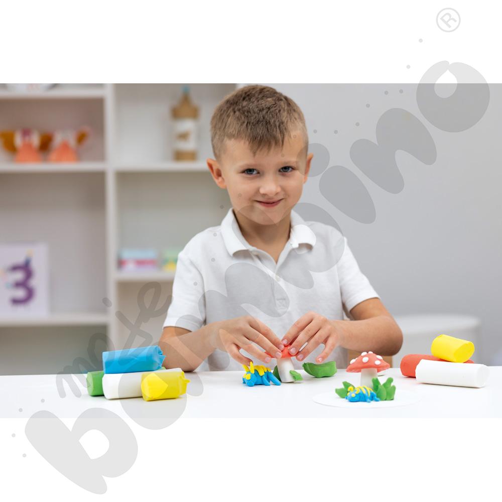 Ultra miękka masa plastyczna, 5 kol. klasycznych, 1100 g