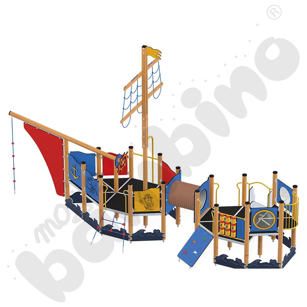 Statek Diasa, drewniane słupy