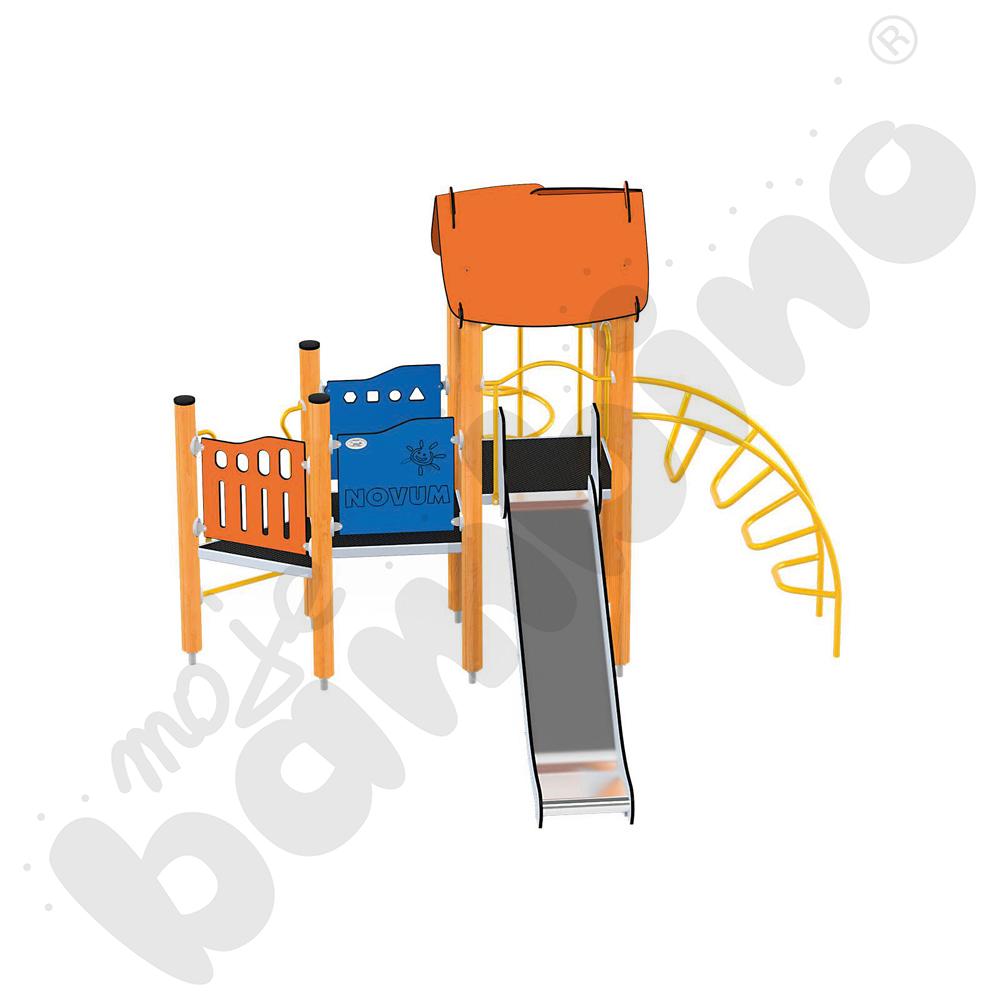 Orbis - wieża 11, drewniane słupy