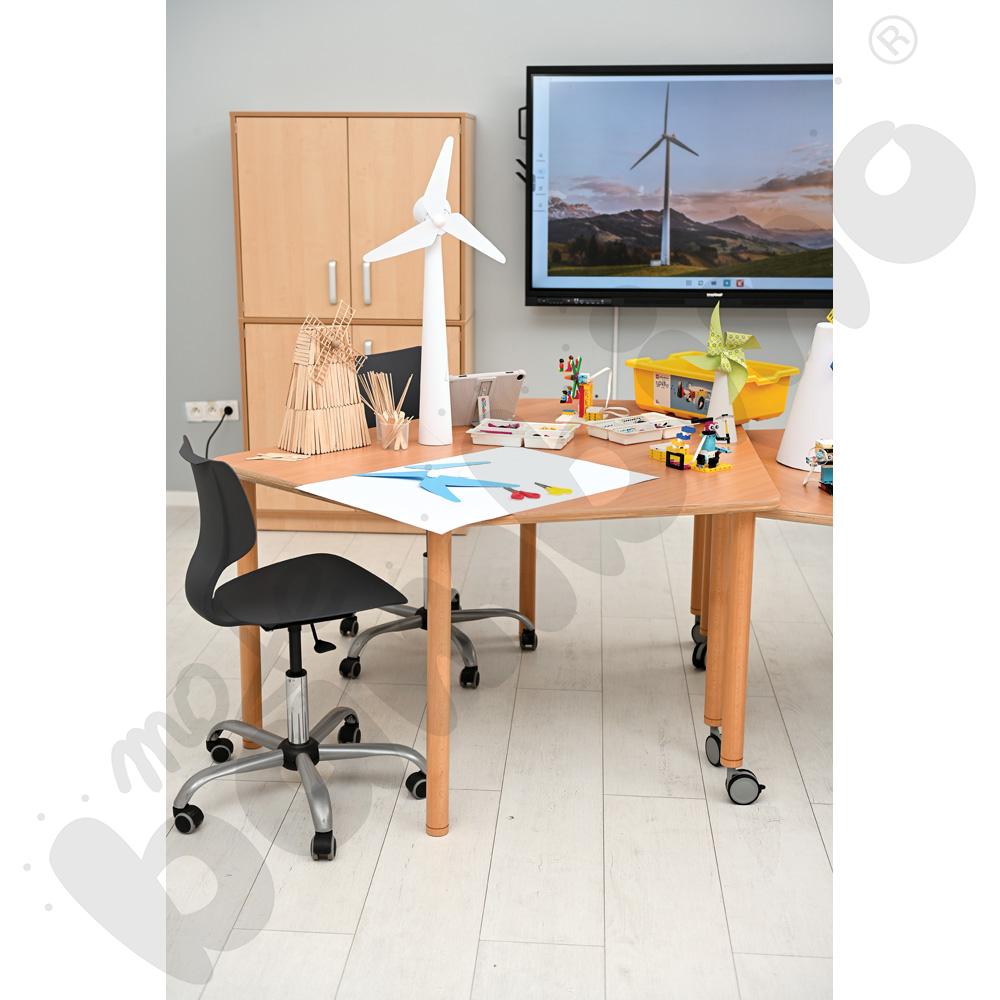 Krzesło Snake obrotowe z reg. wys. szare