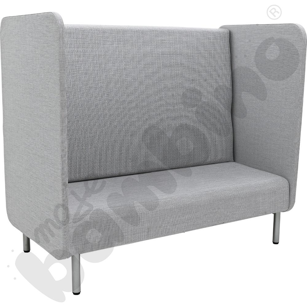 Fotel Inflamea 1 z wysokim oparciem, 3-os. - jasnoszary