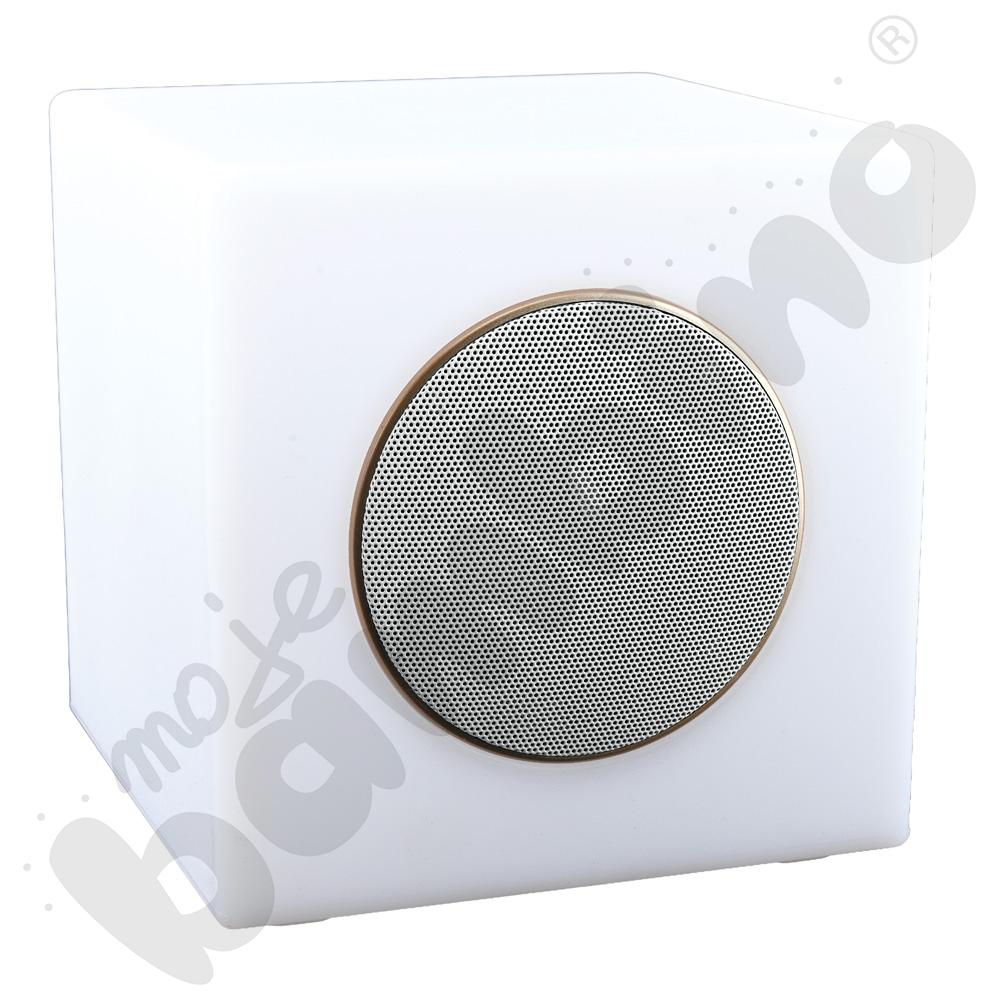 Lampa LED - sześcian z głośnikiem