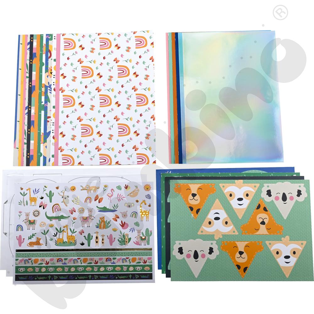 Blok papierów dekoracyjnych - zwierzątka