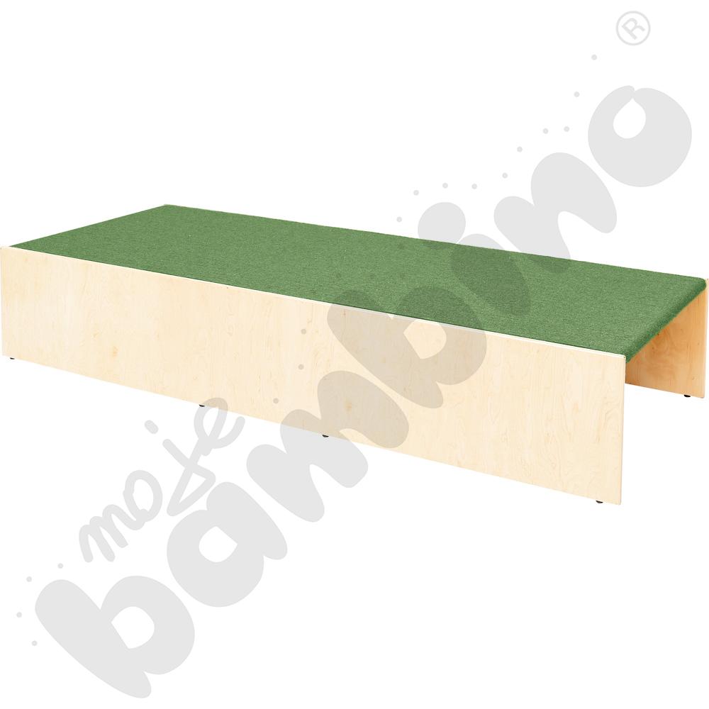 Podest z wnękami po bokach, wys. 30 cm - ciemnozielony