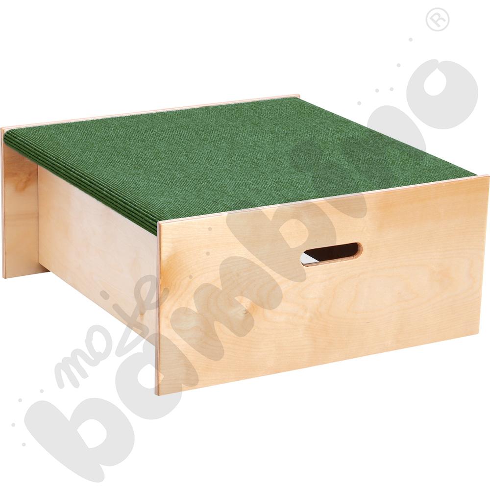 Podest kwadrat, wys. 30 cm - ciemnozielony