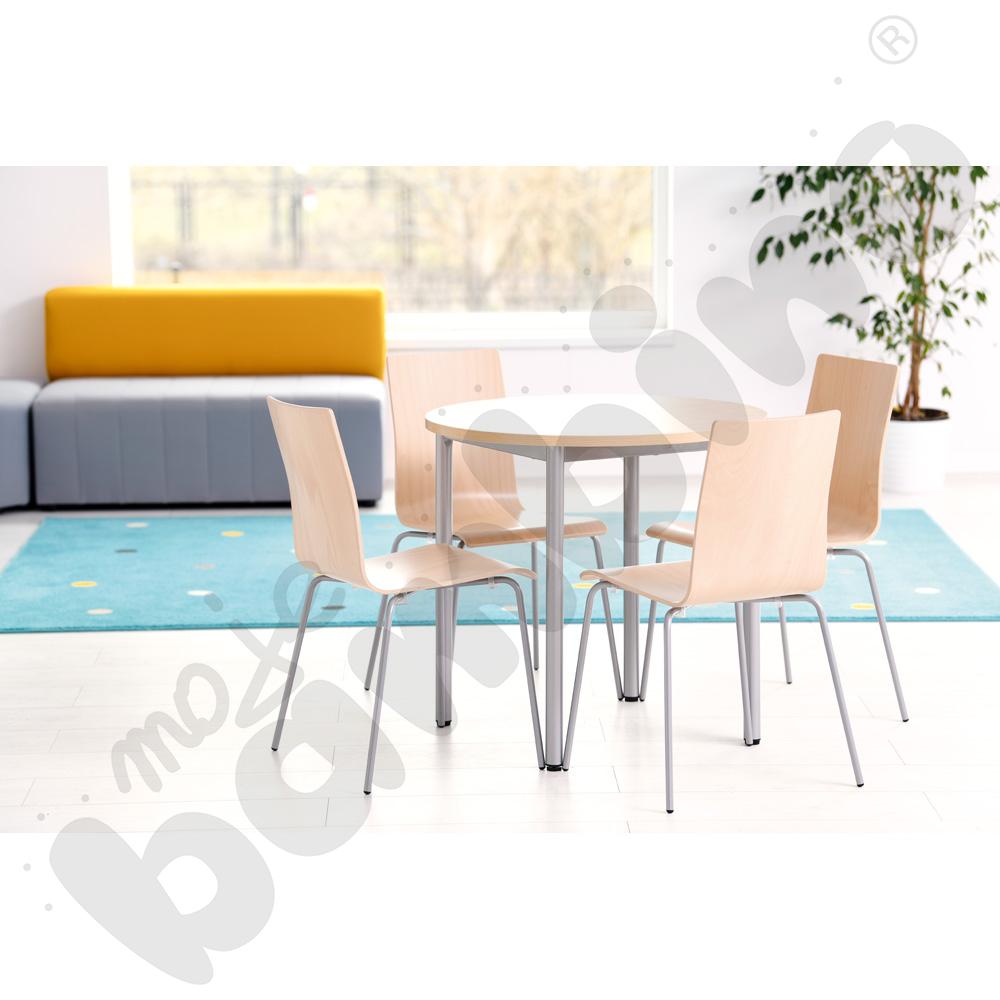 Stół kawowy Expo śr. 80 cm - klon 375