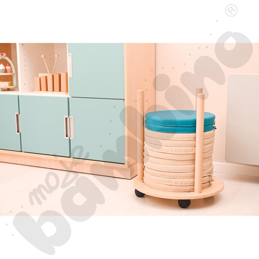 Poduszki okrągłe 5 szt. beżowe