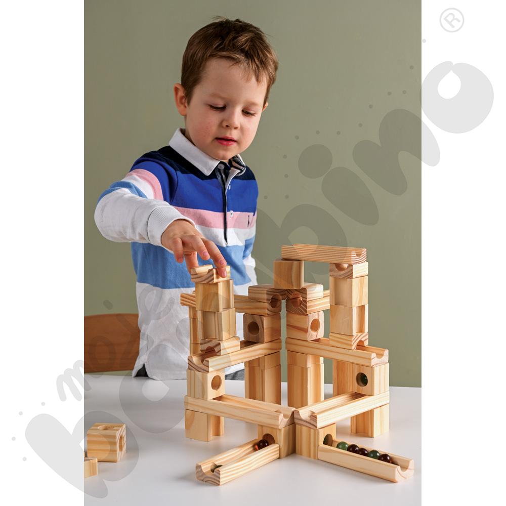 Kulodrom drewniany 60 elem.