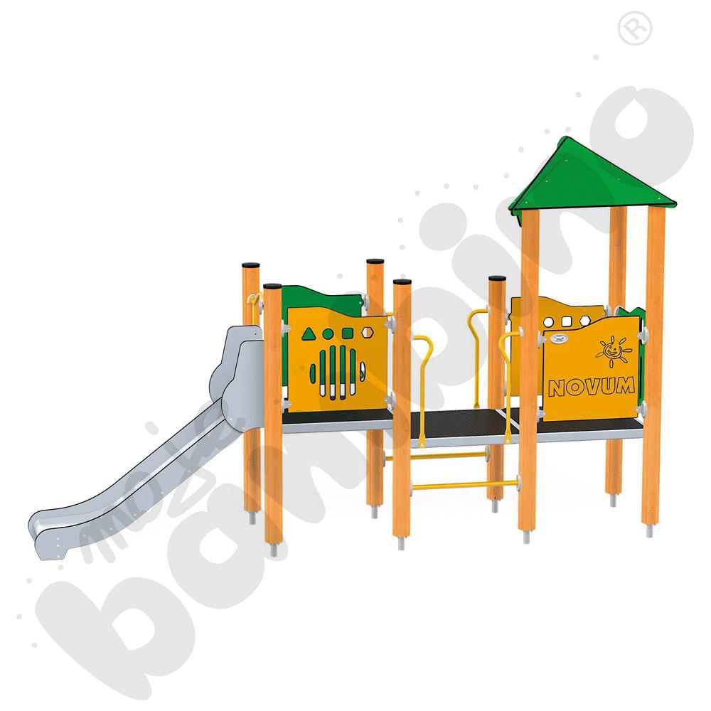 Orbis - wieża 3, drewniane słupy