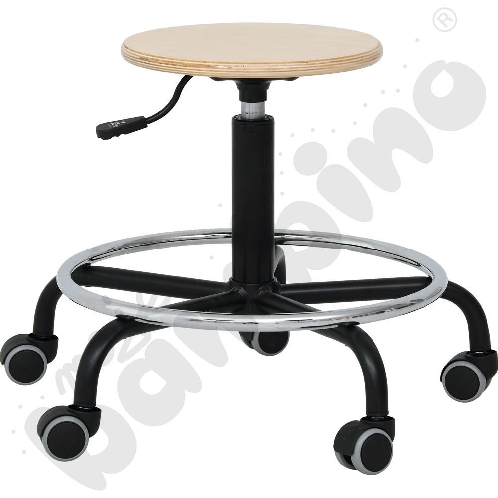 Taboret obrotowy z podnóżkiem