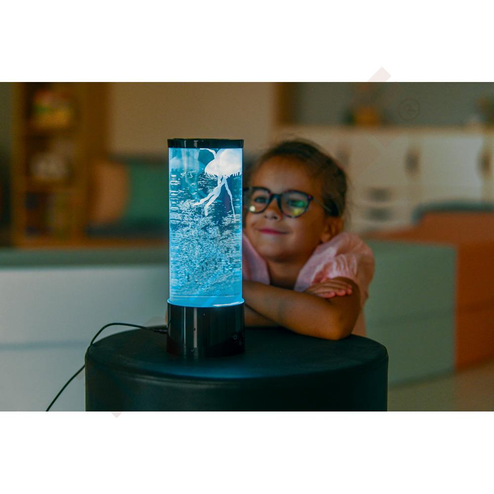 Relaxační lampa s medúzami L