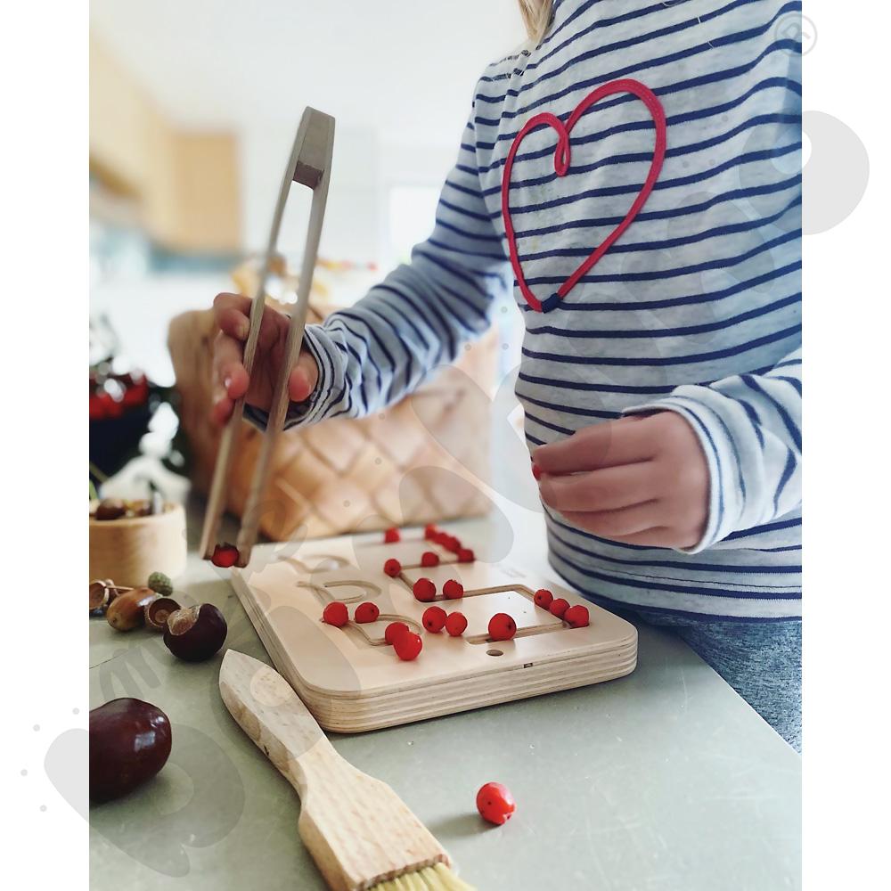 Tablice grafomotoryczne malucha - naturalne  - MED