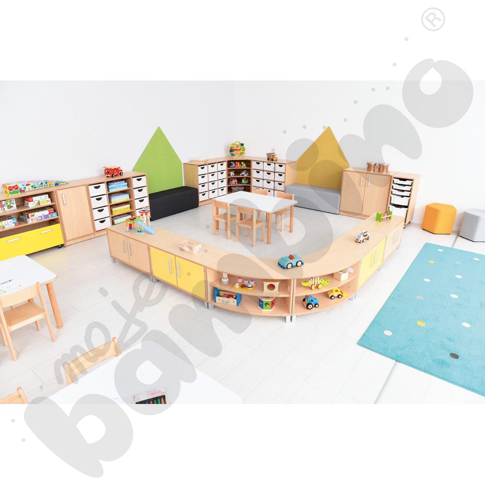 Szafka Flexi M 1/8 koła na nóżkach