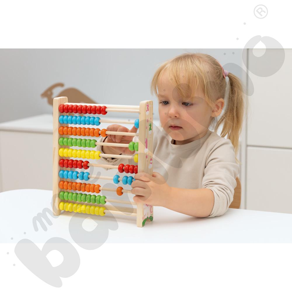 Drewniane liczydło Zosi