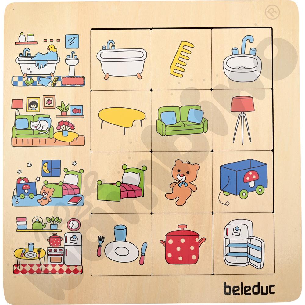 Puzzle logiczne - nasz dom