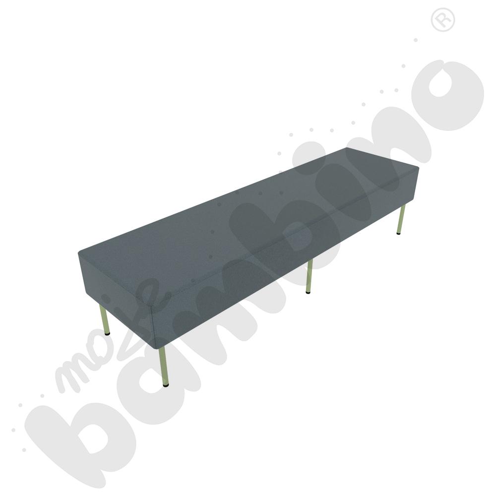 Pufa Versa 180x50 cm z filcowymi stopkami, stelaż oliwkowy, tkanina BD13