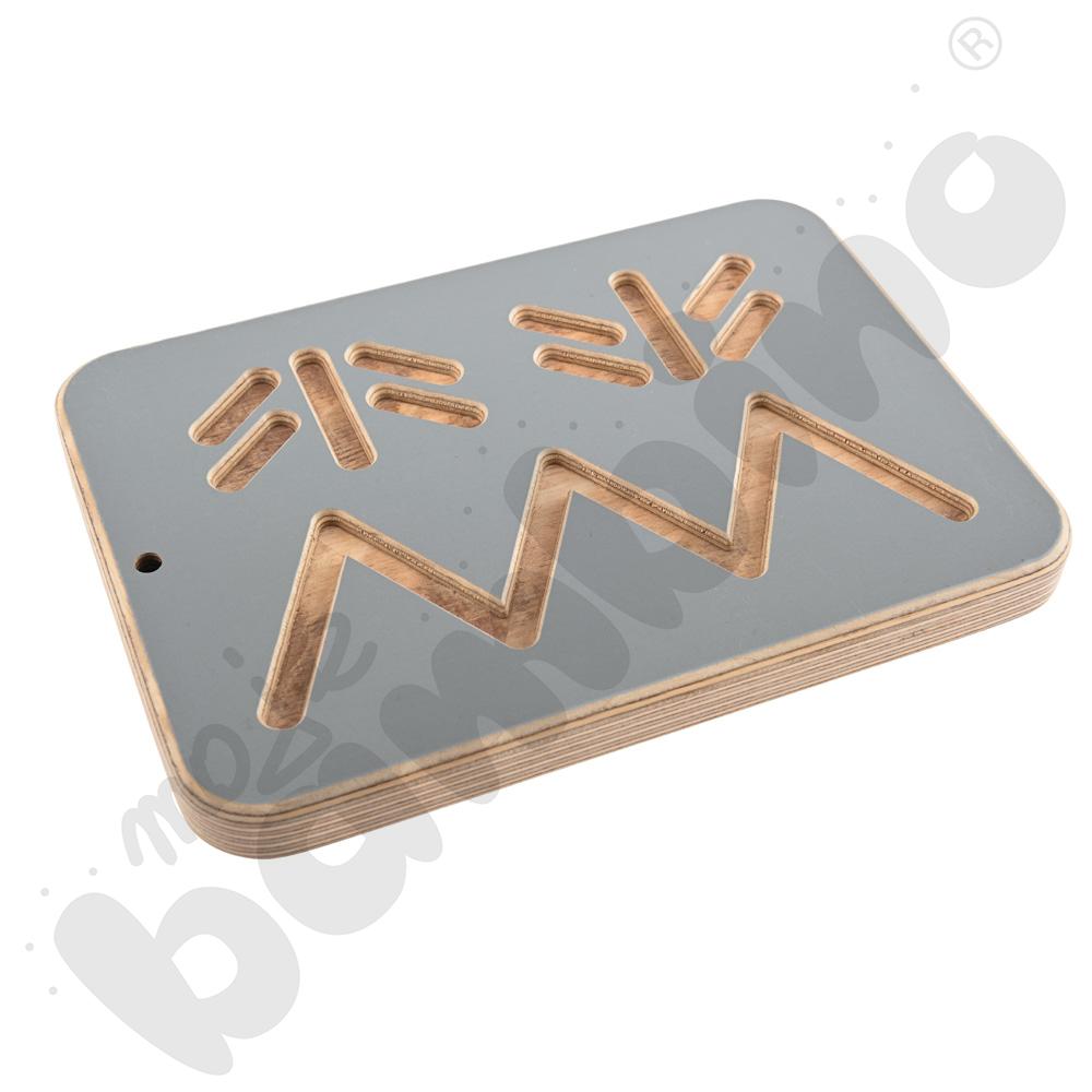 Tablice grafomotoryczne malucha - szare  - MED