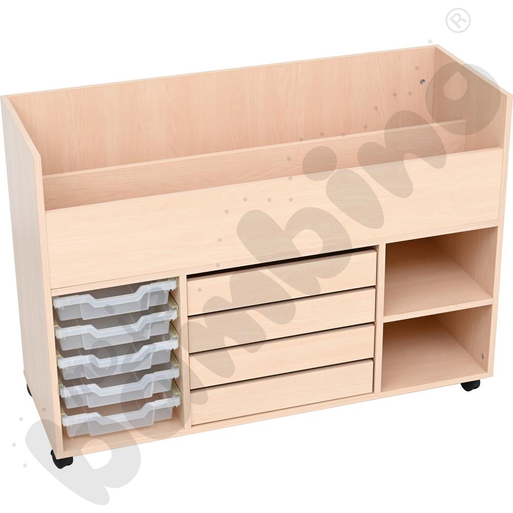 Wózek na akcesoria plastyczne - klon