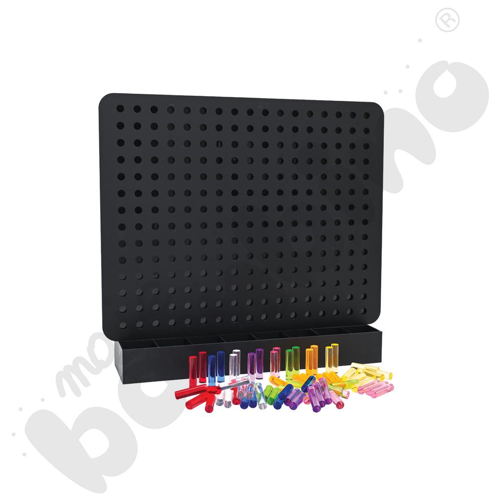 Ściana świetlna z kołeczkami