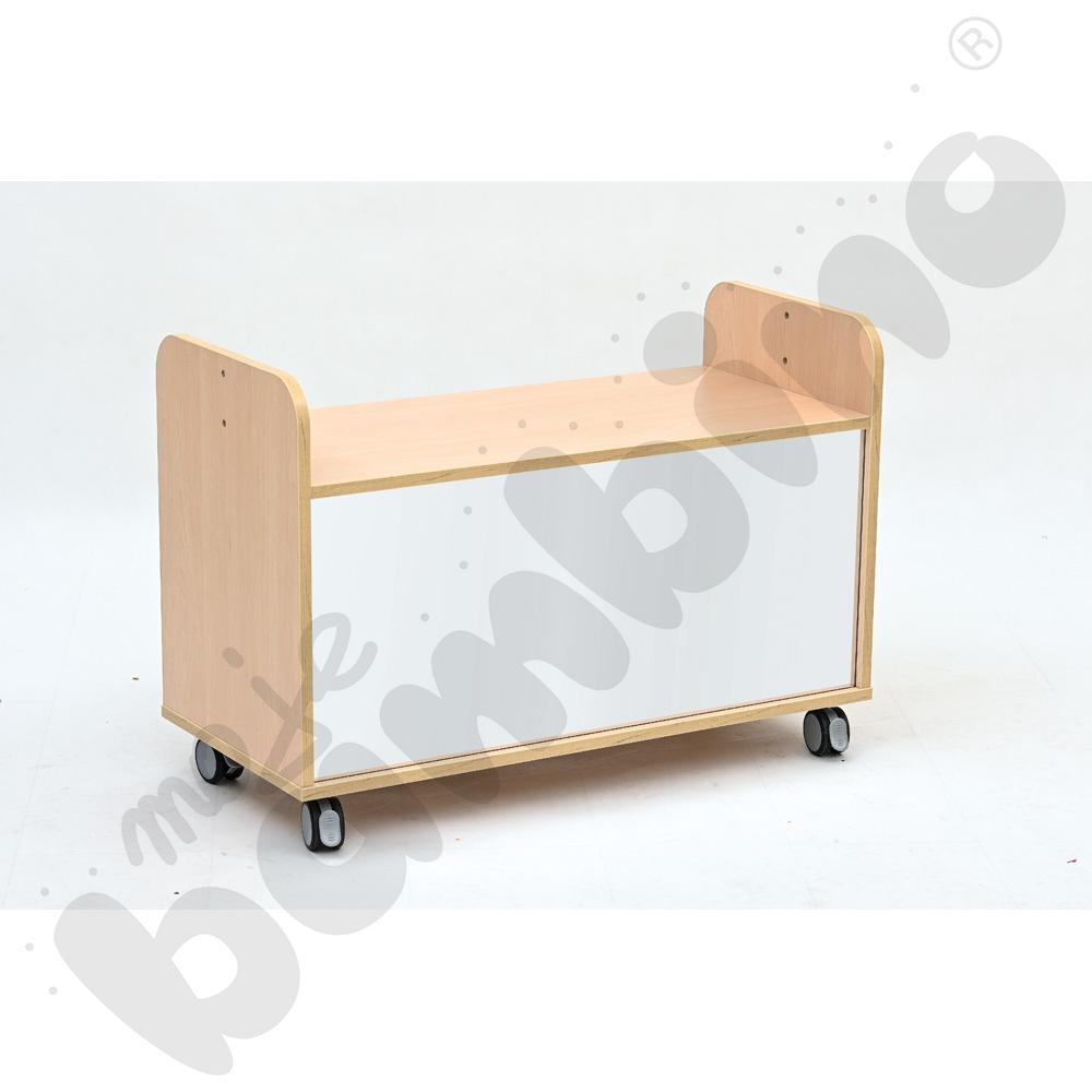 Quadro Mobilna szafka  M z lustrem do kącików, klon jasny