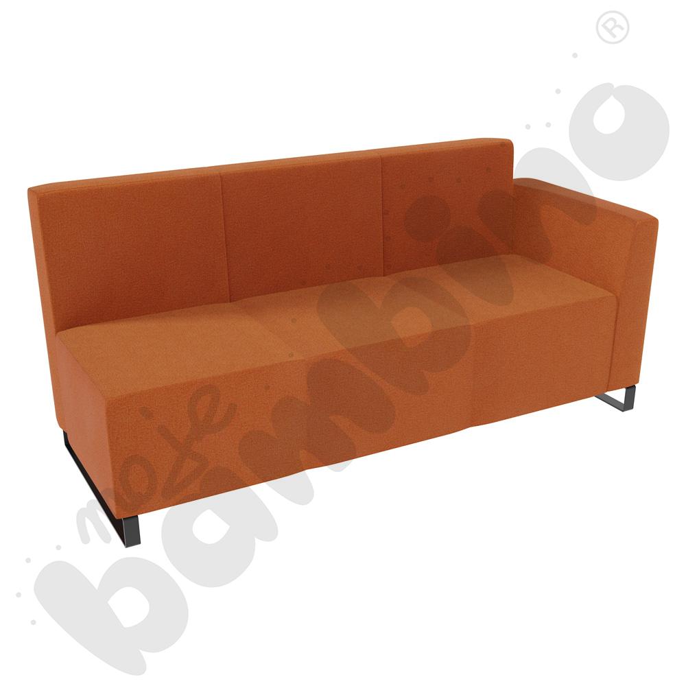 Sofa Universum 3-os. wys. 82 cm, bok niski prawy, tkanina KG15