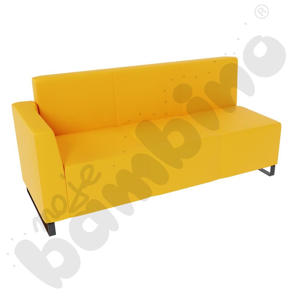 Sofa Universum 3-os. wys. 82 cm, bok niski lewy, tkanina MT09