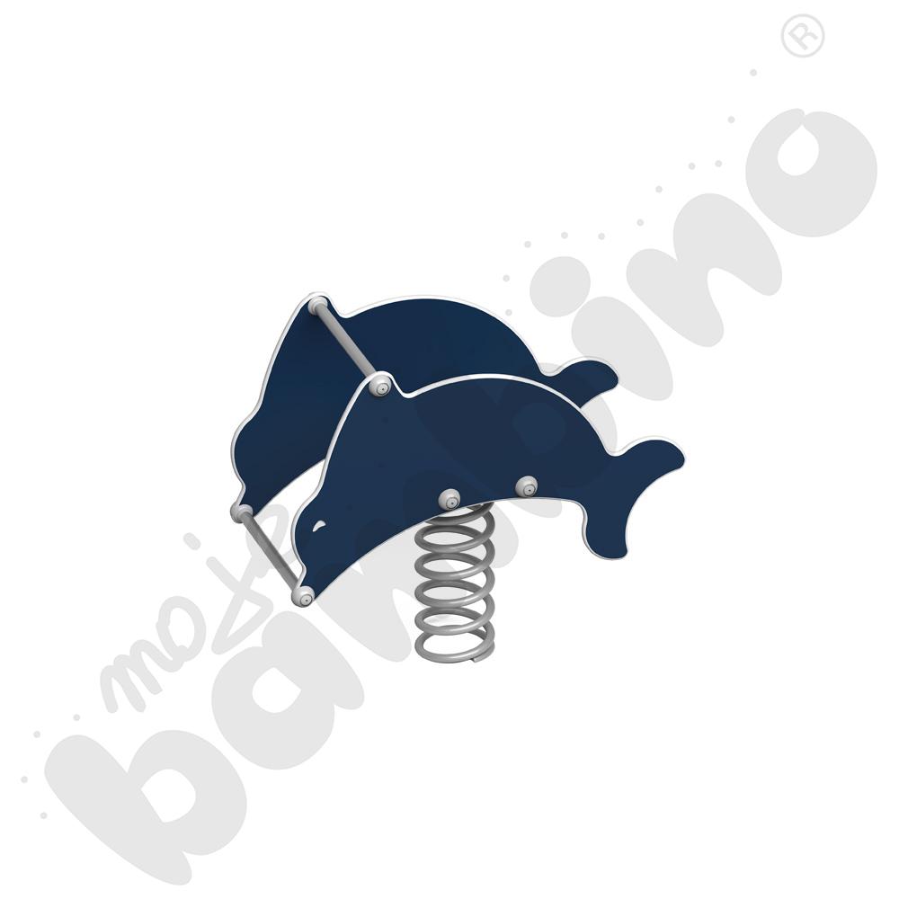 Sprężynowiec Delfin na podstawie metalowej