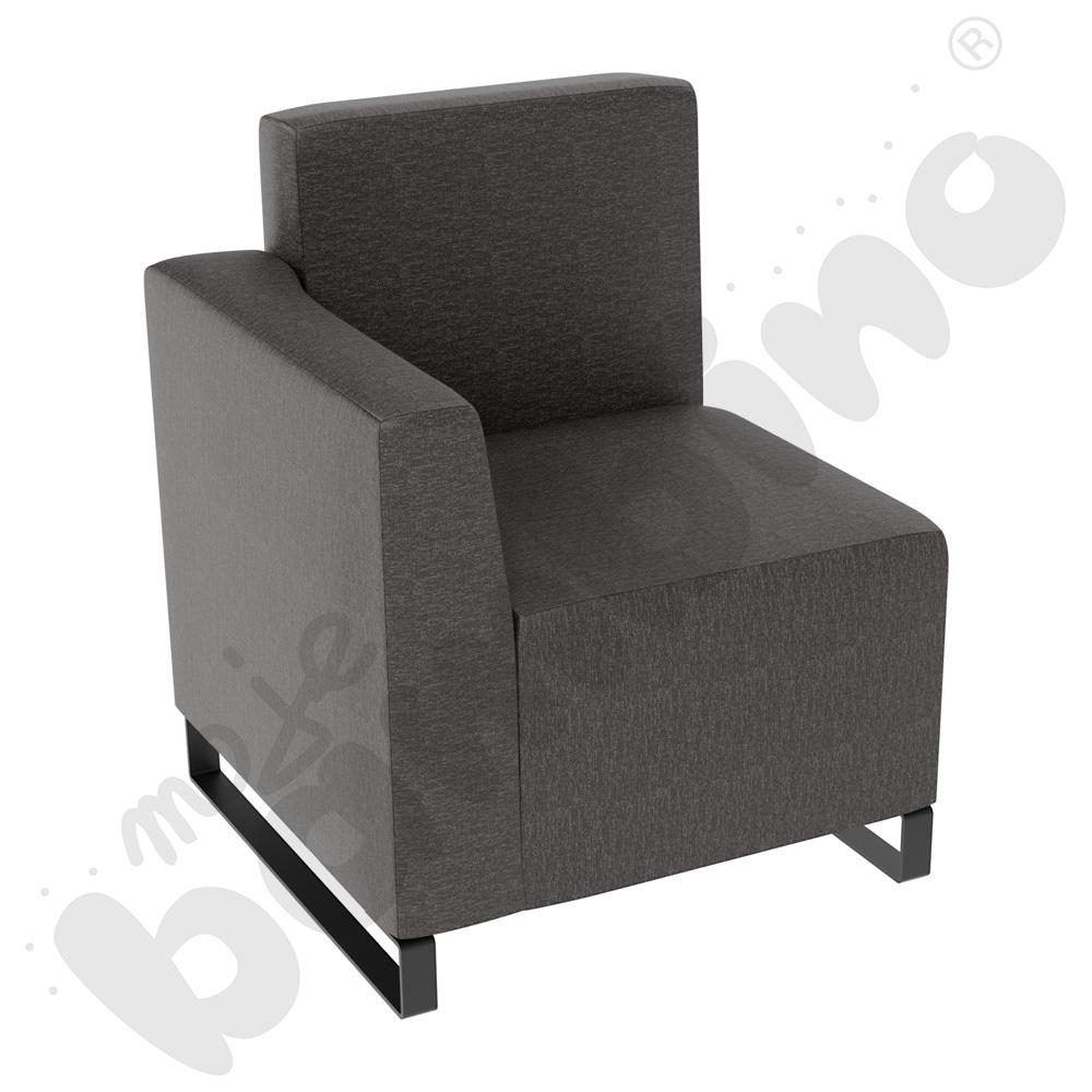 Fotel Universum wys. 82 cm, bok niski lewy, tkanina RO34