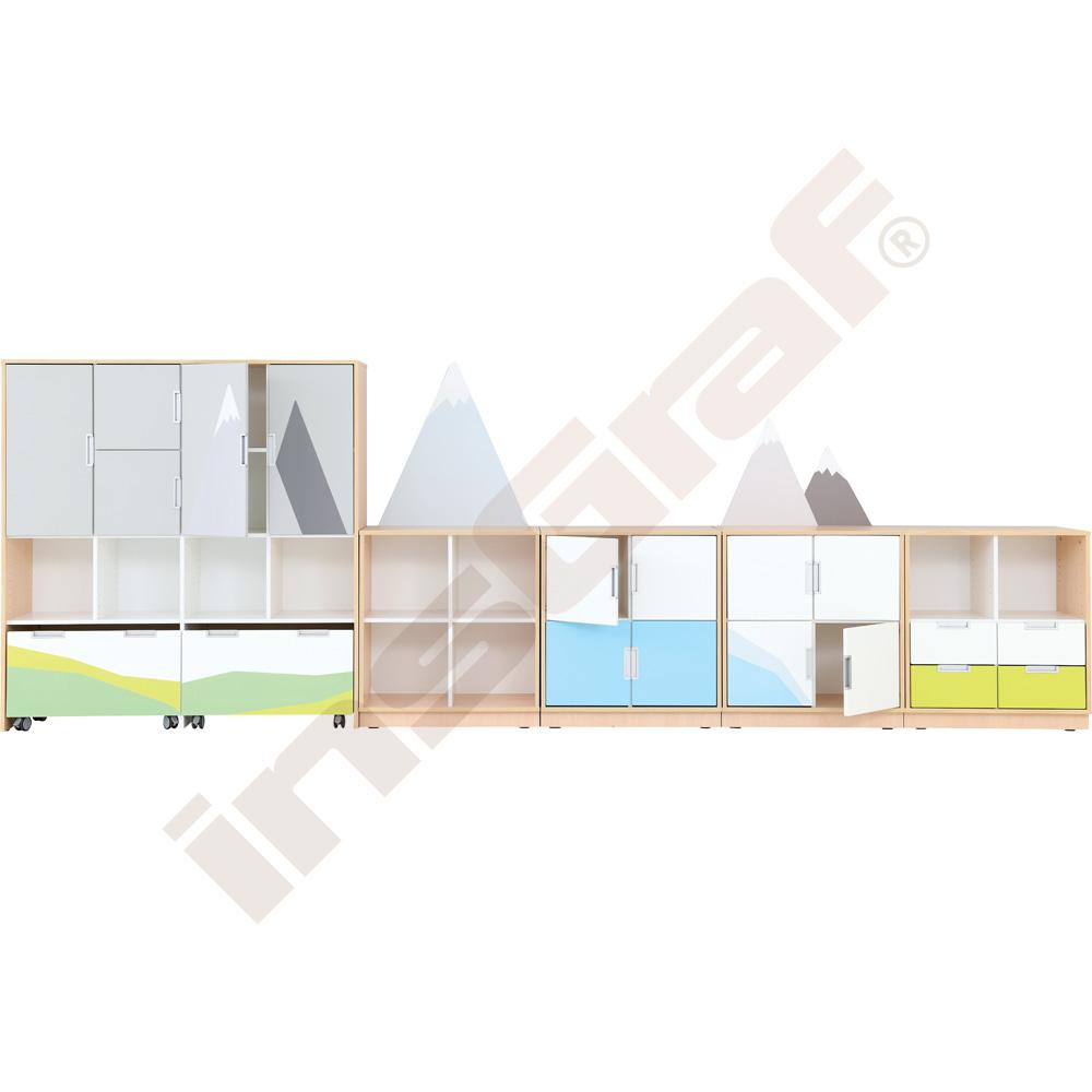 Quadro - zostava Hory 90 st., tiché zatváranie, korpus javor