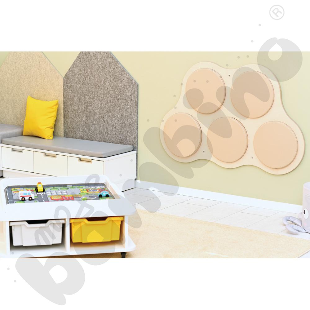 Poduszki okrągłe 5 szt. beżowe