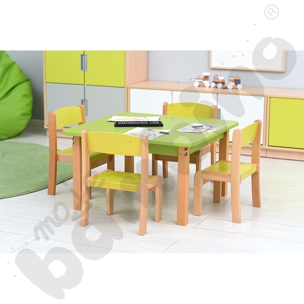 Blat Pascal kwadratowy 80 x 80 zielony