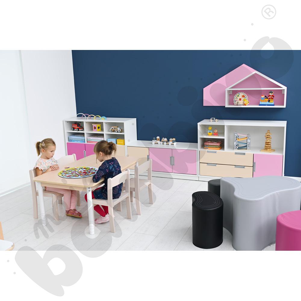 Blat klonowy prostokątny z klonowym obrzeżem