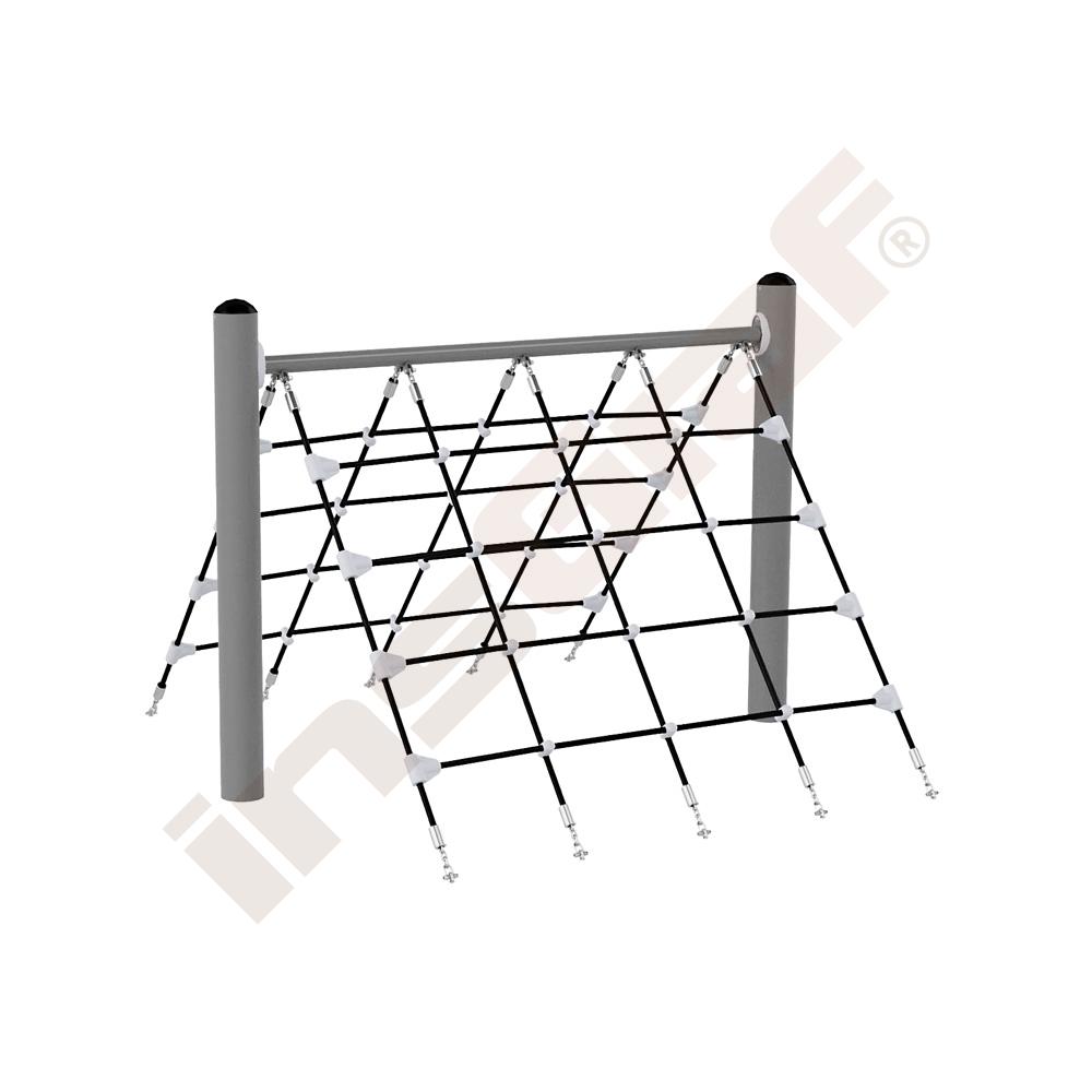 Kletternetz Zelt, schwarz-grau