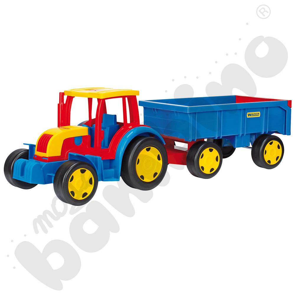 Traktor gigant z przyczepą