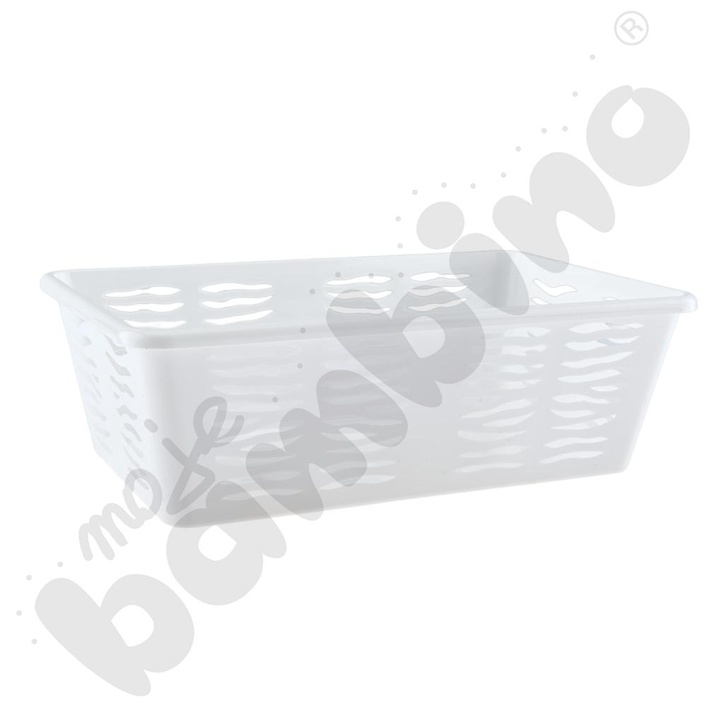 Koszyk Zebra, wys. 8 cm biały