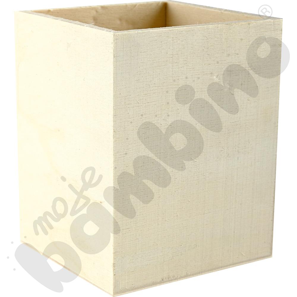 Drewniany pojemnik na kredki