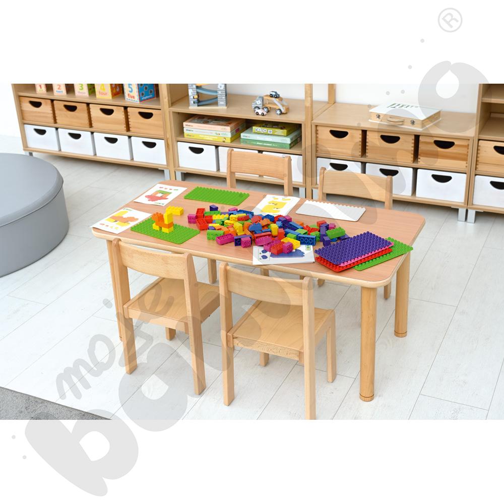 Stół Flexi prostokątny 120 x 60 - bukowy