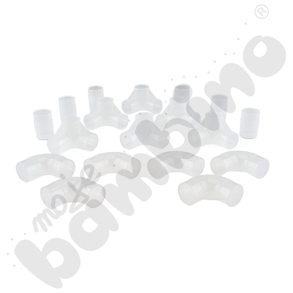 Zestaw łączników do świecących cylindrów, zestaw 18 szt. 